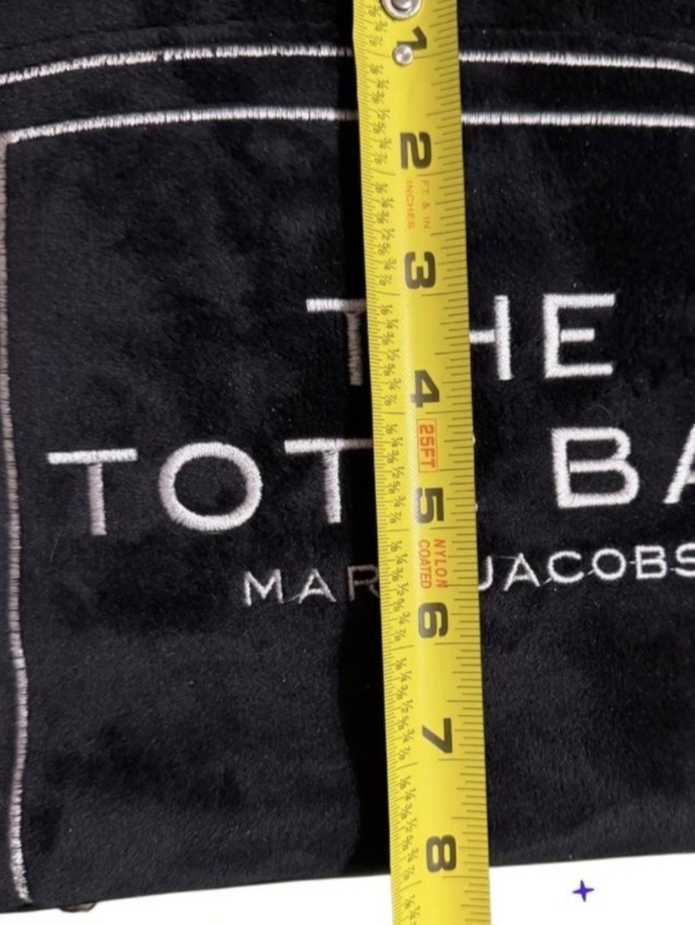 Marc Jacobs Black Velvet 'The Tote Bag' Small Tote - Picture 6 of 9